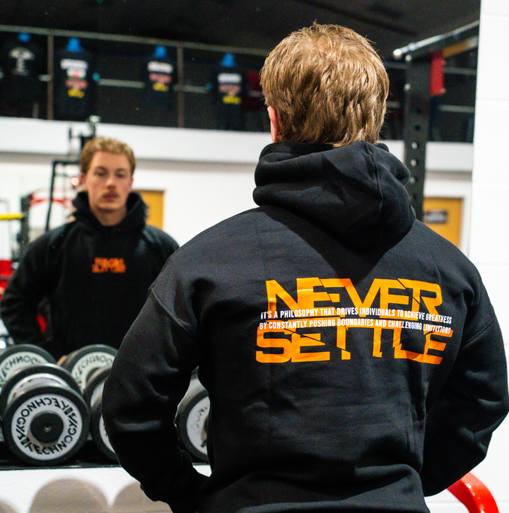 NEVER SETTLE Heavyweight Oversized Hoodie