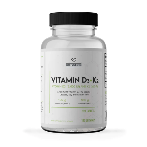 SUPPLEMENT NEEDS VITAMIN D3 AND K2 (MK-7) - 120 TABS