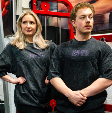 NEVER SETTLE Grey Acid Wash T Shirt