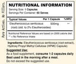 NICE SUPPLEMENTS CO ELEUTHERO SIBERIAN GINSENG - 60 capsules