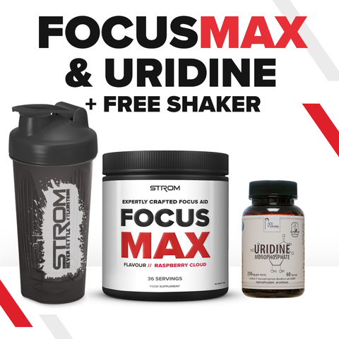 FocusMAX + Uridine Monophosphate + FREE SHAKER Bundle