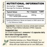 NICE SUPPLEMENTS CO CISTANCHE TUBULOSA 10:1 - 60 capsules