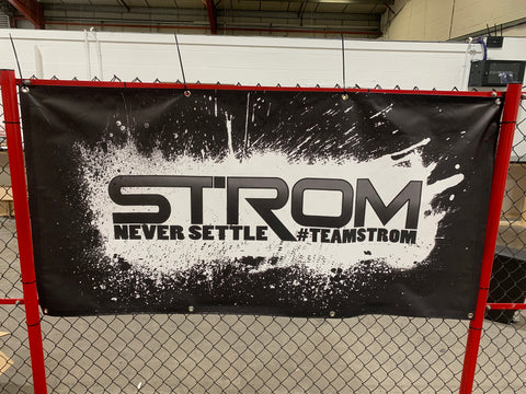 TEAM STROM #neversettle Banners